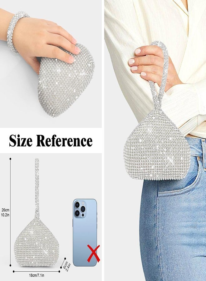 BELICOO Women Evening Clutch Bag Women Rhinestone Clutch Bag Sparkly Glitter Purse for Prom Party Wedding Engagement - Image 5